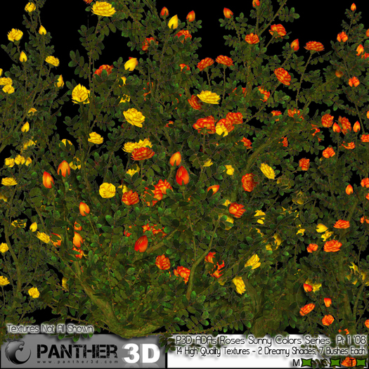 P3D ADAs Roses Sunny Colors Collection Pt 1
