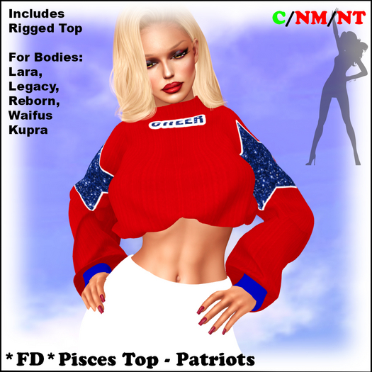 *FD* Pisces Top [Boxed] Patriots
