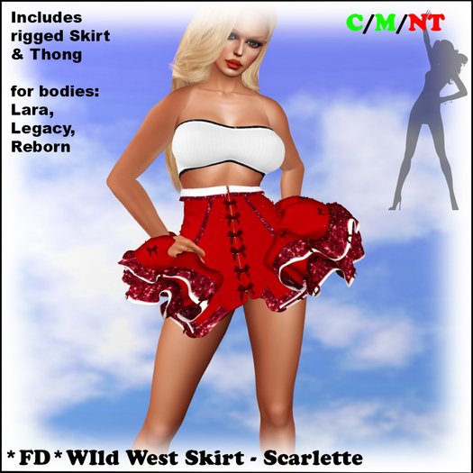 *FD* Wild West Skirt [Boxed] Scarlette