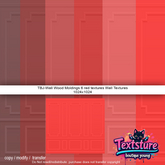 TBJ-Wall Wood Moldings 6 red textures Wall Textures Fullperm