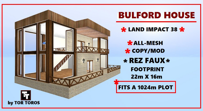 REZ-FAUX BULFORD HOUSE 38Li (Boxed) LOW PRIM  HOUSE 