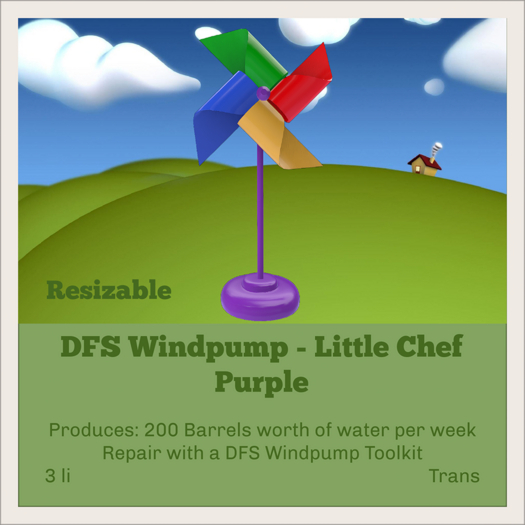 DFS Windpump - Little Chef - Purple (10080/10080)