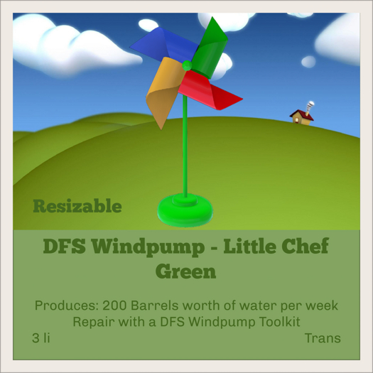 DFS Windpump - Little Chef - Green (10080/10080)