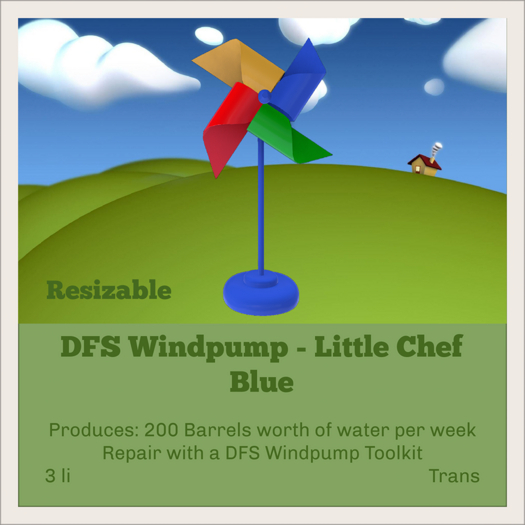 DFS Windpump - Little Chef - Blue (10080/10080)