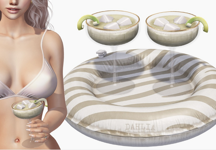 Dahlia - Sun Dream - Drink Float Dispenser - Limeade - Holdable - Wearable - Guest Server - Dispenser