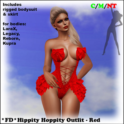 *FD* Hippity Hoppity Outfit [Boxed] Red