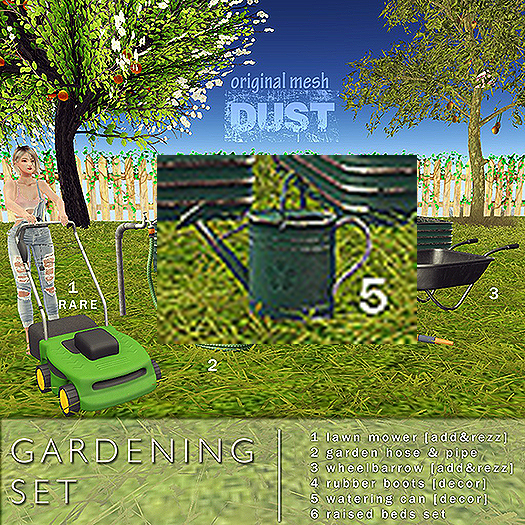 5 DUST: Watering can - decor
