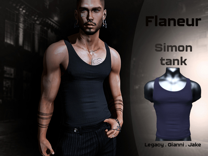 [Flaneur] Simon Tank Purple 