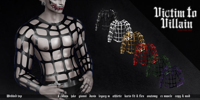 Victim To Villain - Webbed Top
