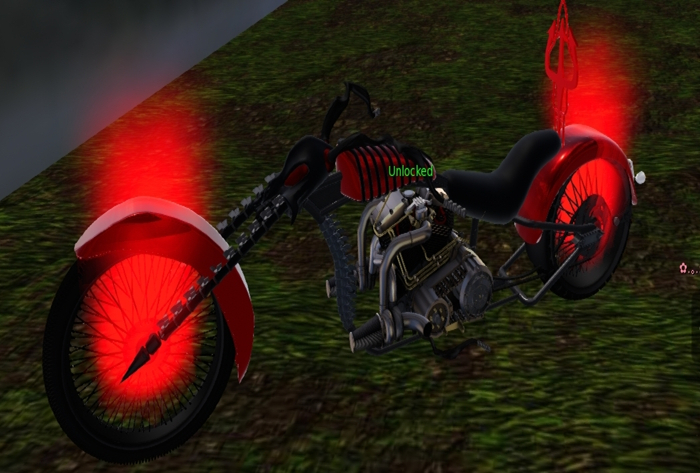 Flaming Ghost Rider Bike