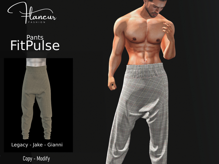 [Flaneur] Fitpulse Pants Plain 