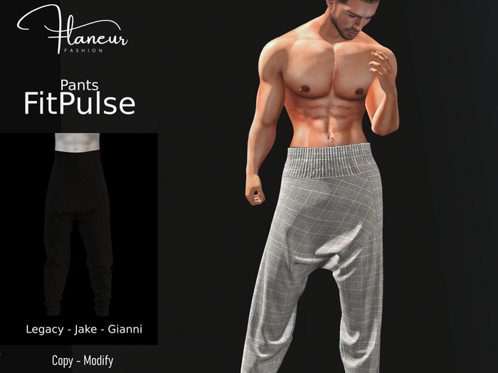 [Flaneur] Fitpulse Pants Black