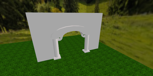 Ravenwood Emporium - Full Perm Mesh Arch & Wall