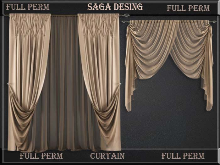 ''SaGa Design'' Full Perm ''Curtain ''Models 008