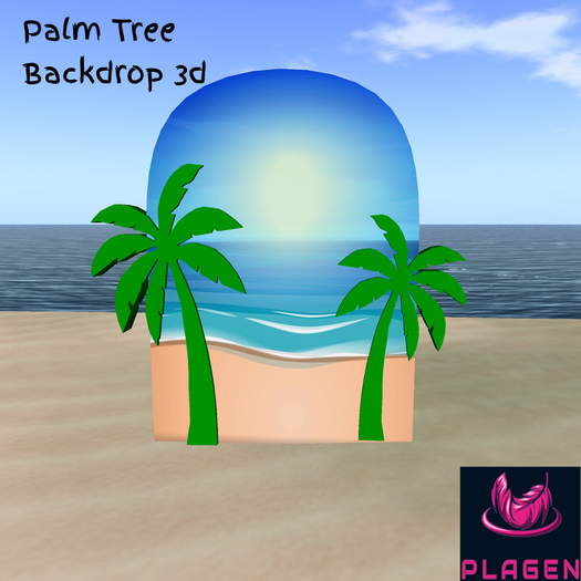 Palm Tree Backdrop 3D  - PLAGEN  (ADD)