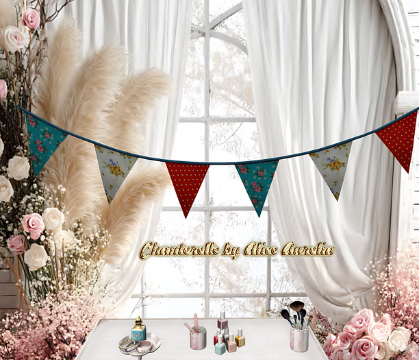 -tb- Tea Time - Floral Bunting