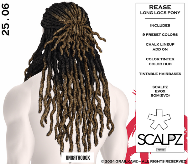 [UNORTHODOX x GK] REASE LONG LOCS PONY [ADD ME]