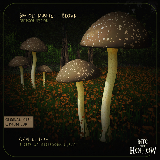 {ITH} Big Ol' Mushies ~ Brown