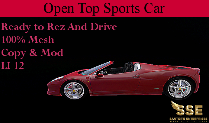 SSE OPEN TOP SPORTS CAR