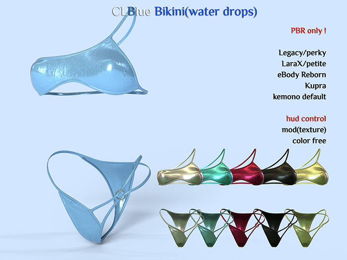 [demo]CLBlue-Bikini(waterdrops)