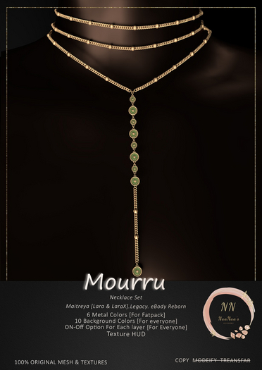 NaaNaa's Mourru Necklace Set Silver 