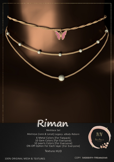 NaaNaa's Riman Necklace Set Black 