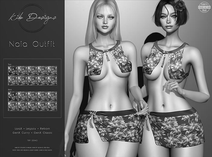 KiB Designs - Naia Outfit DEMO  =Lazy Sunday=