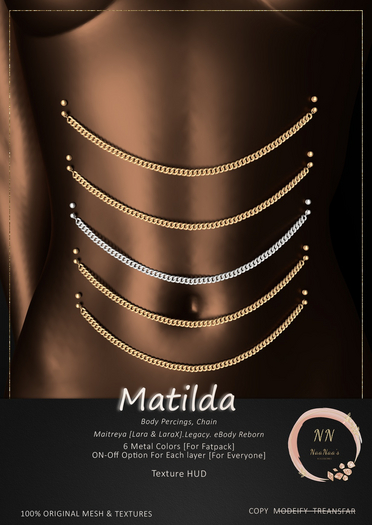 NaaNaa's Matilda Bodychain Black 