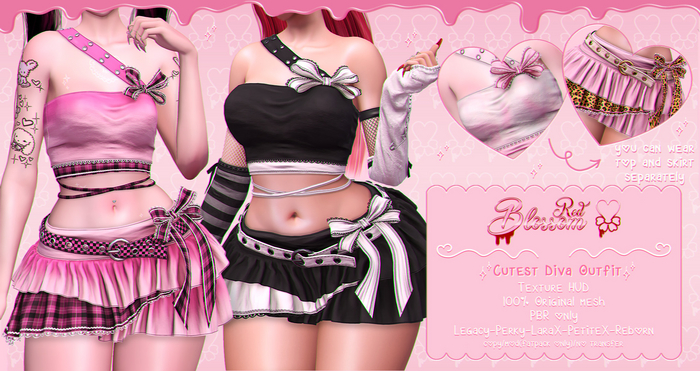 { Red Blossom } Cutest Diva Outfit { FATPACK }