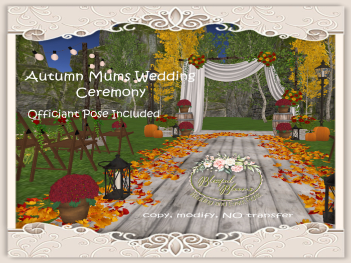 BB..Autumn Mums Wedding Ceremony Set *