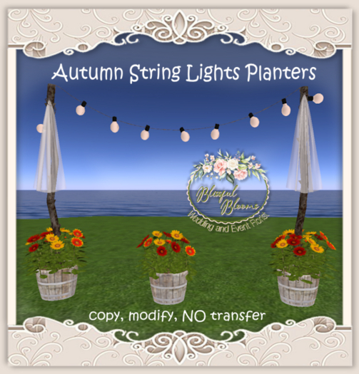 BB..Autumn String Lights Planters *