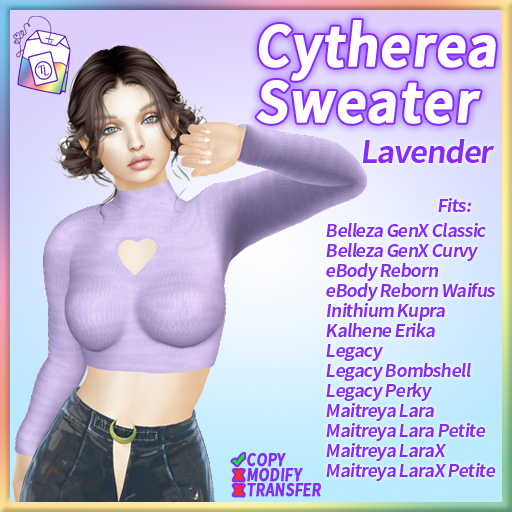 ~TL~ Cytherea Sweater Lavender