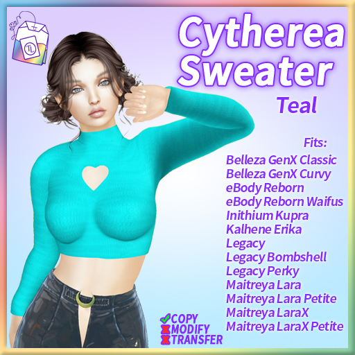 ~TL~ Cytherea Sweater Teal