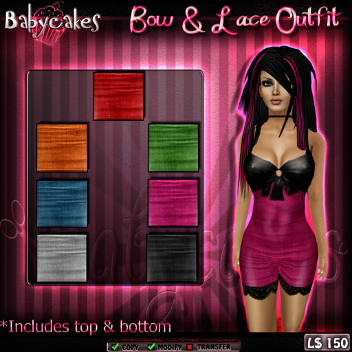 [BC] Bow & Lace Outfit Fatpack