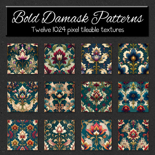 *Wallflowers* Bold Damask Patterns