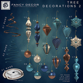 12 Fancy Decor: Twisted Ornament (light blue)