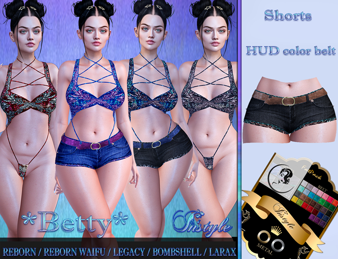 InStyle *Betty*~ SHORTS Sequins - v4
