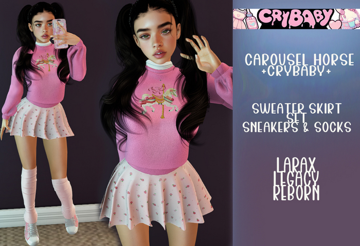 +cRYbABY+:Carousel Skirt Set