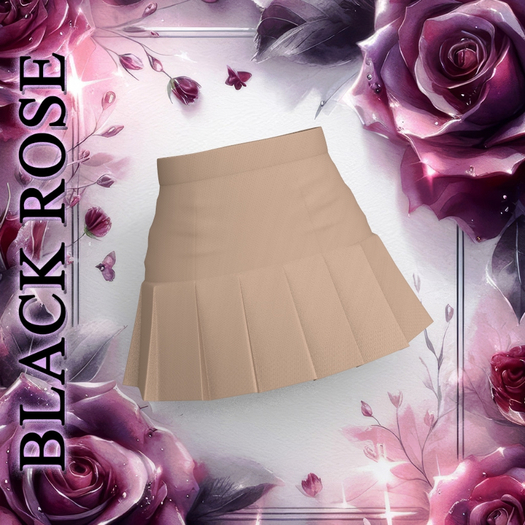 Beige Pleats Skirt Maitreya