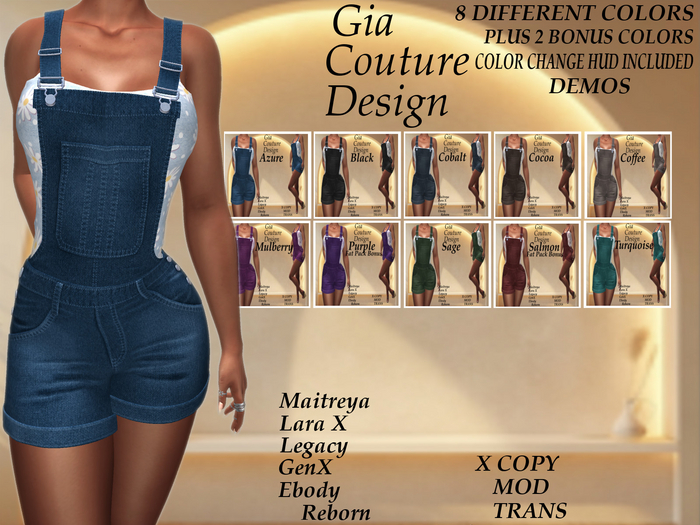 "GCD" Kennesha Overall Outfit DEMOS