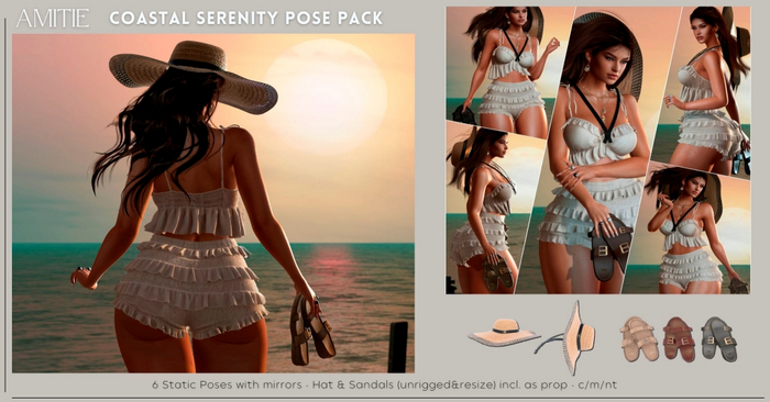 Amitie - Coastal Serenity Pose Pack 