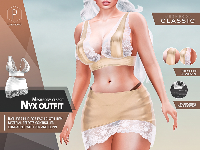 [pCreations] Nyx Outfit - Meshbody Classic