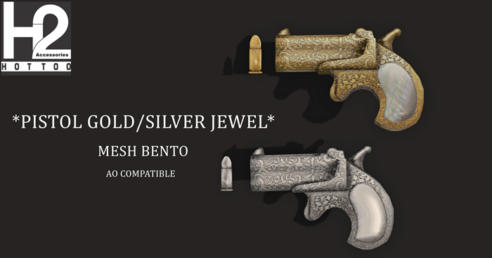 H2 - *PISTOL GOLD/SILVER JEWEL MESH BENTO*