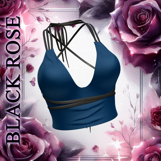 Navy Strings Top BOMBSHELL