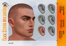 (project 605) - free from meaning - ear tattoo - 5/ olive branch