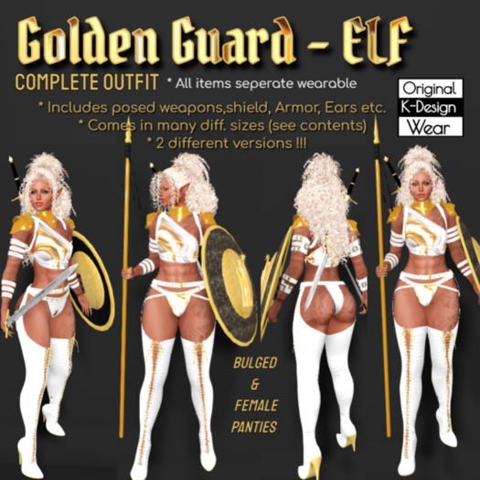 GOLDEN GUARD ELF Outfit- ADD
