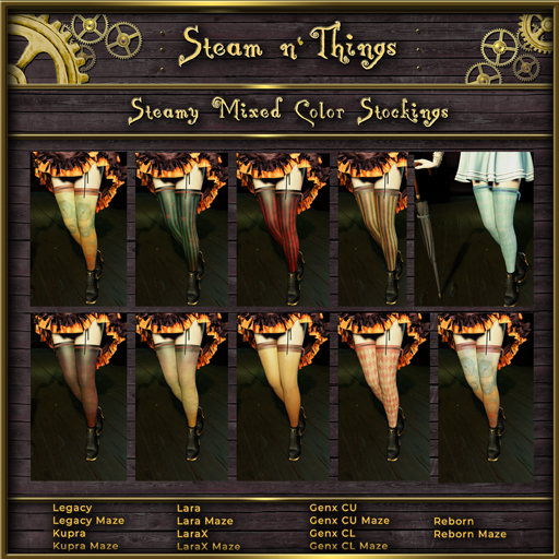 Sn'T Steamy Mixed Color  Stockings