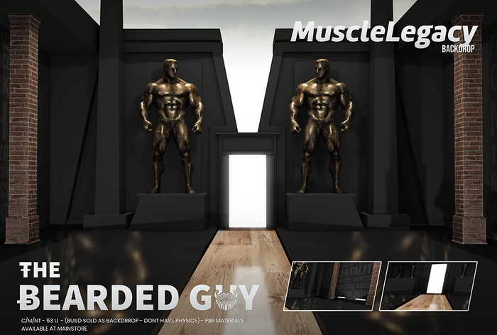 Muscle Legacy Backdrop - The Bearded Guy