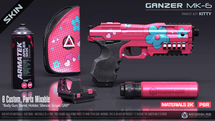 GANZER MK-6 SKIN APPLIER (KITTY + PBR) [Neurolab Inc.]