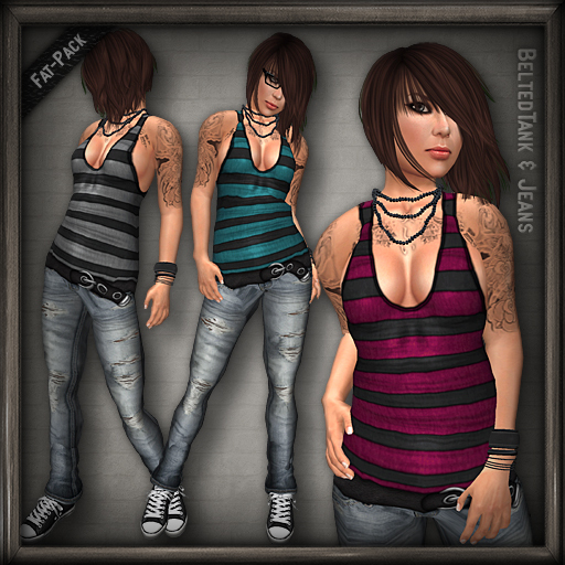 20.FIVE Belted Tank & Jeans
